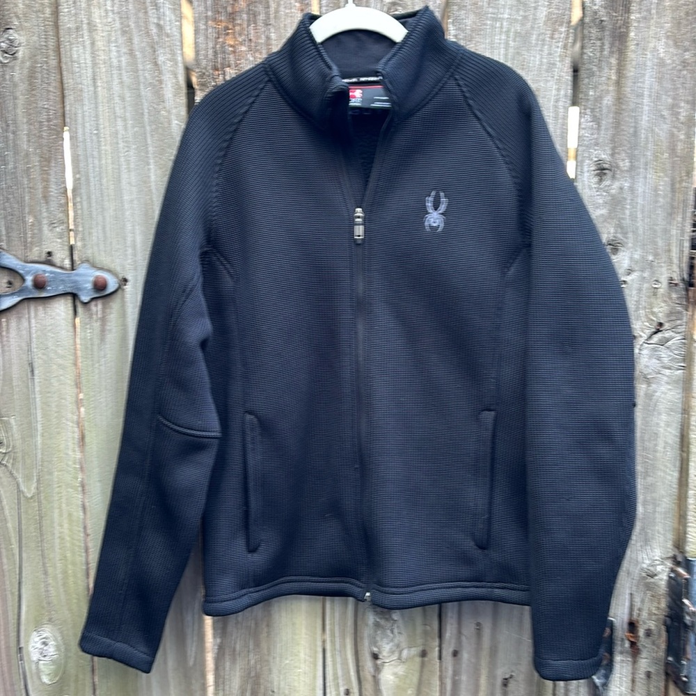SPYDER Black Full-Zip Core Sweater Jacket Coat Fall Winter Men's Size Small